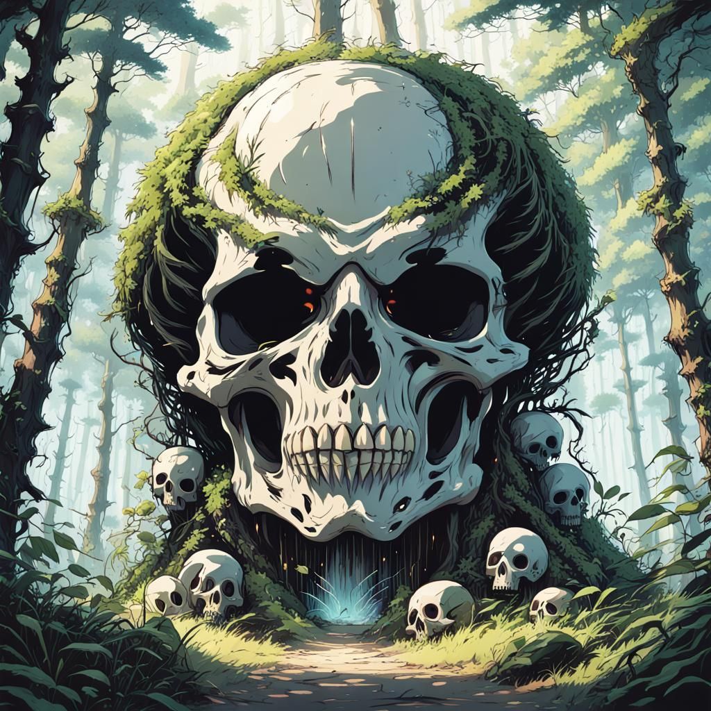 Dark Fairy in Skull Forest: Anime Key Visual