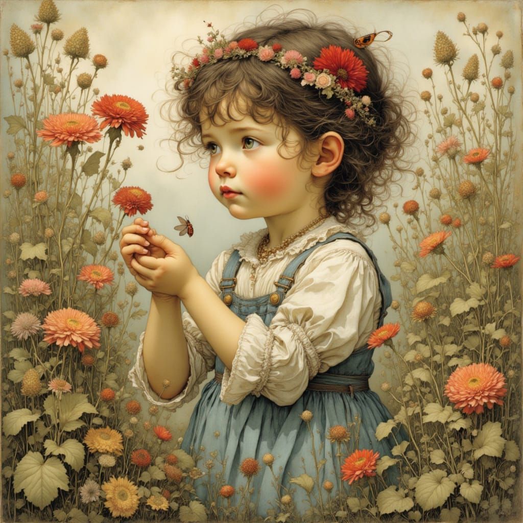 In the Flower Garden