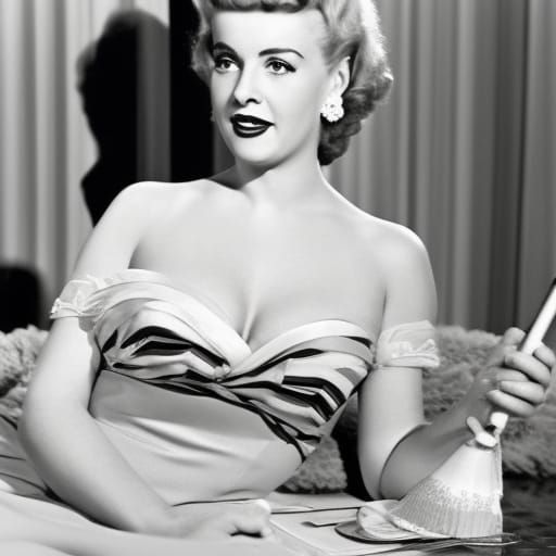 1950s Housewife in the summer time