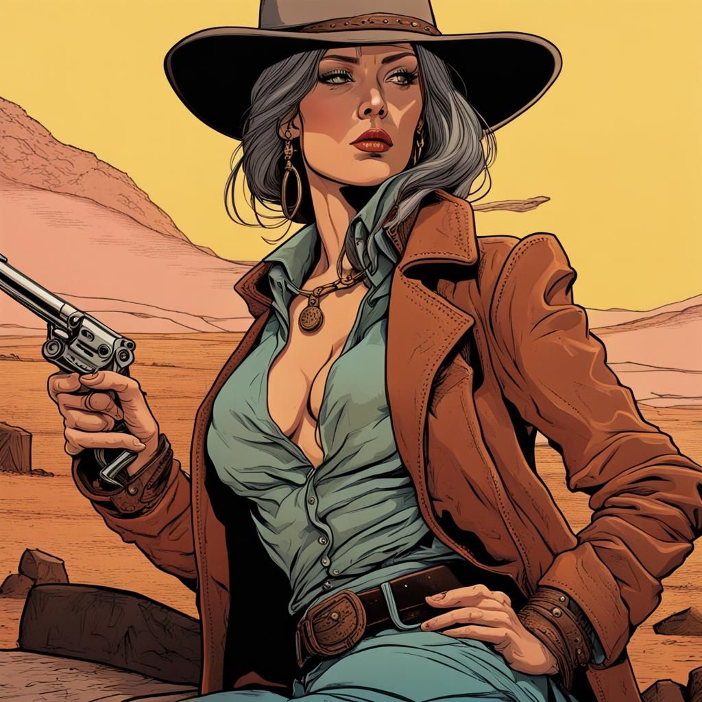 female gunslinger
