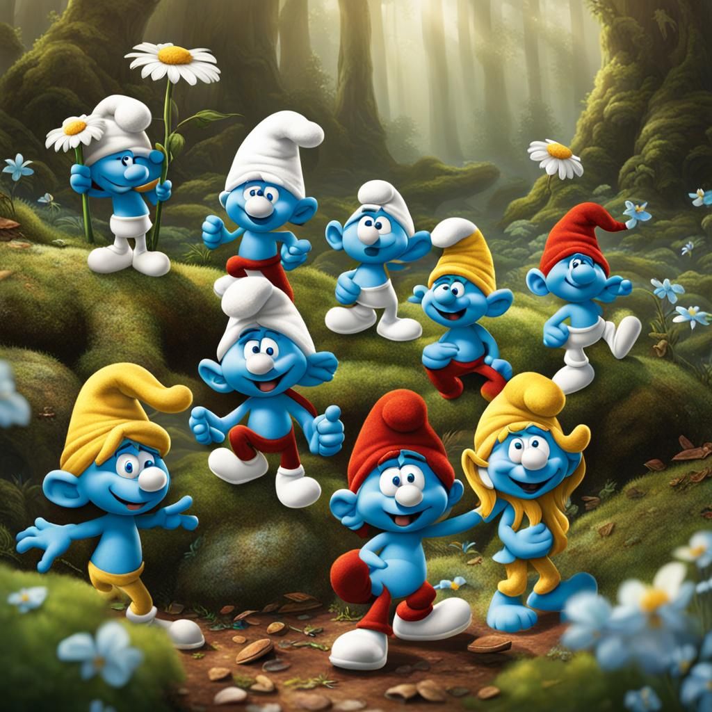 Smurfs Nature Party in the Village