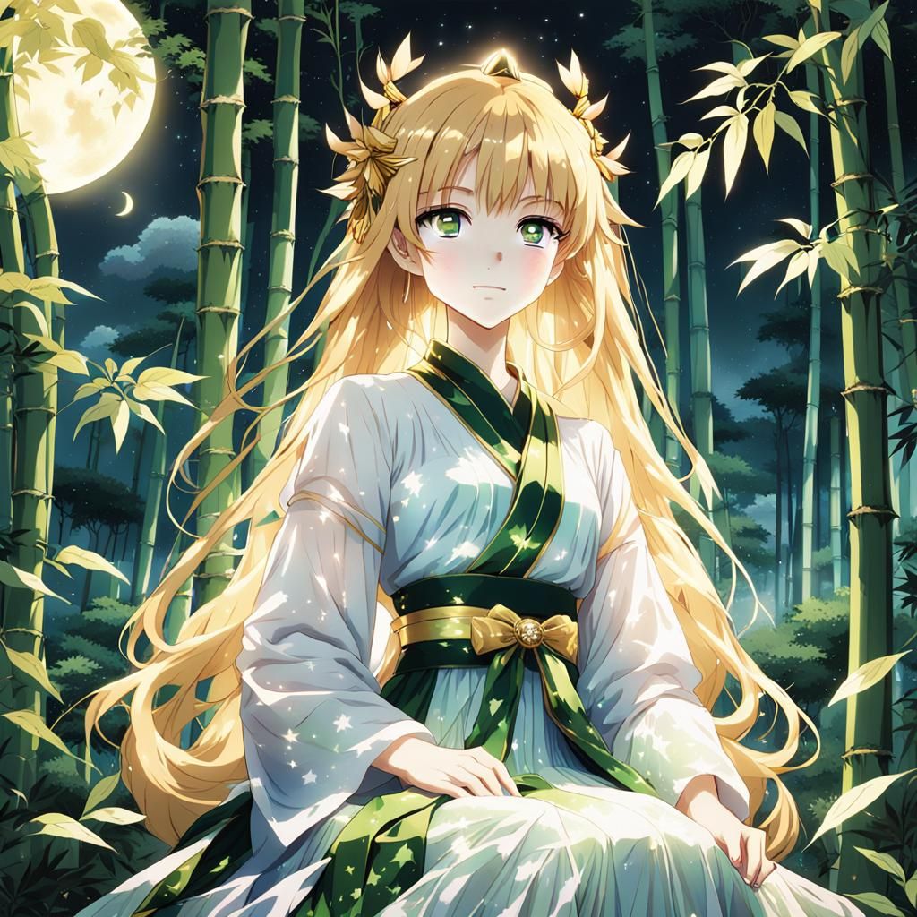 Goddess in Bamboo Forest: Anime Key Visual