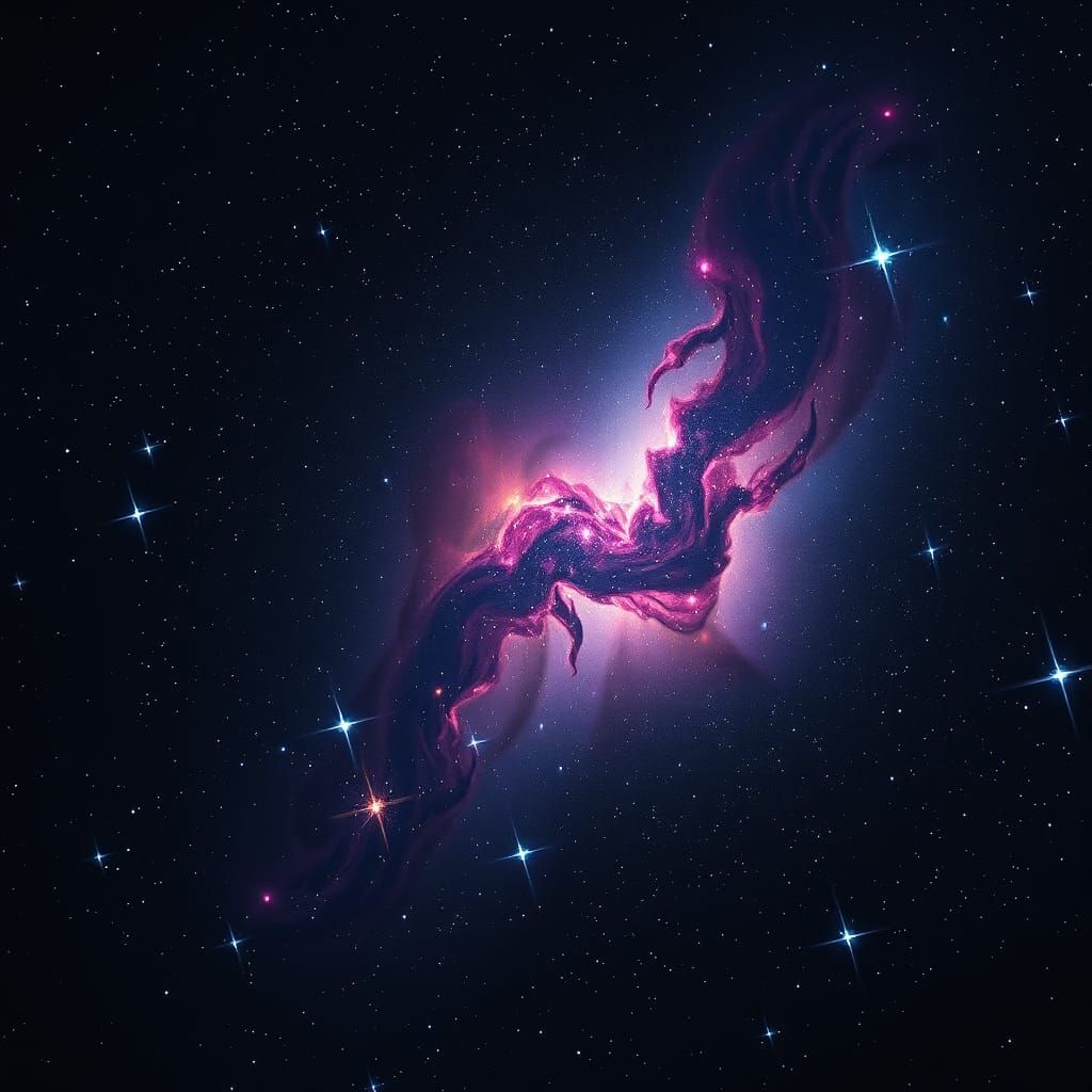 Cosmic Blooms in Vibrant Hues