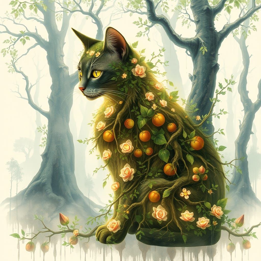 Cat Spirit Mirrors the Nature of Summertime