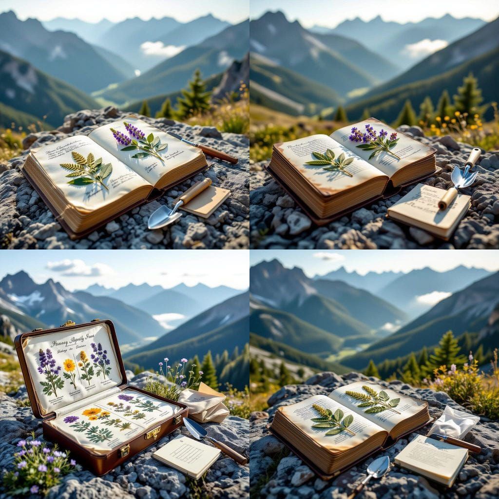 Rugged Plant Press Book on Mountain Outcrop