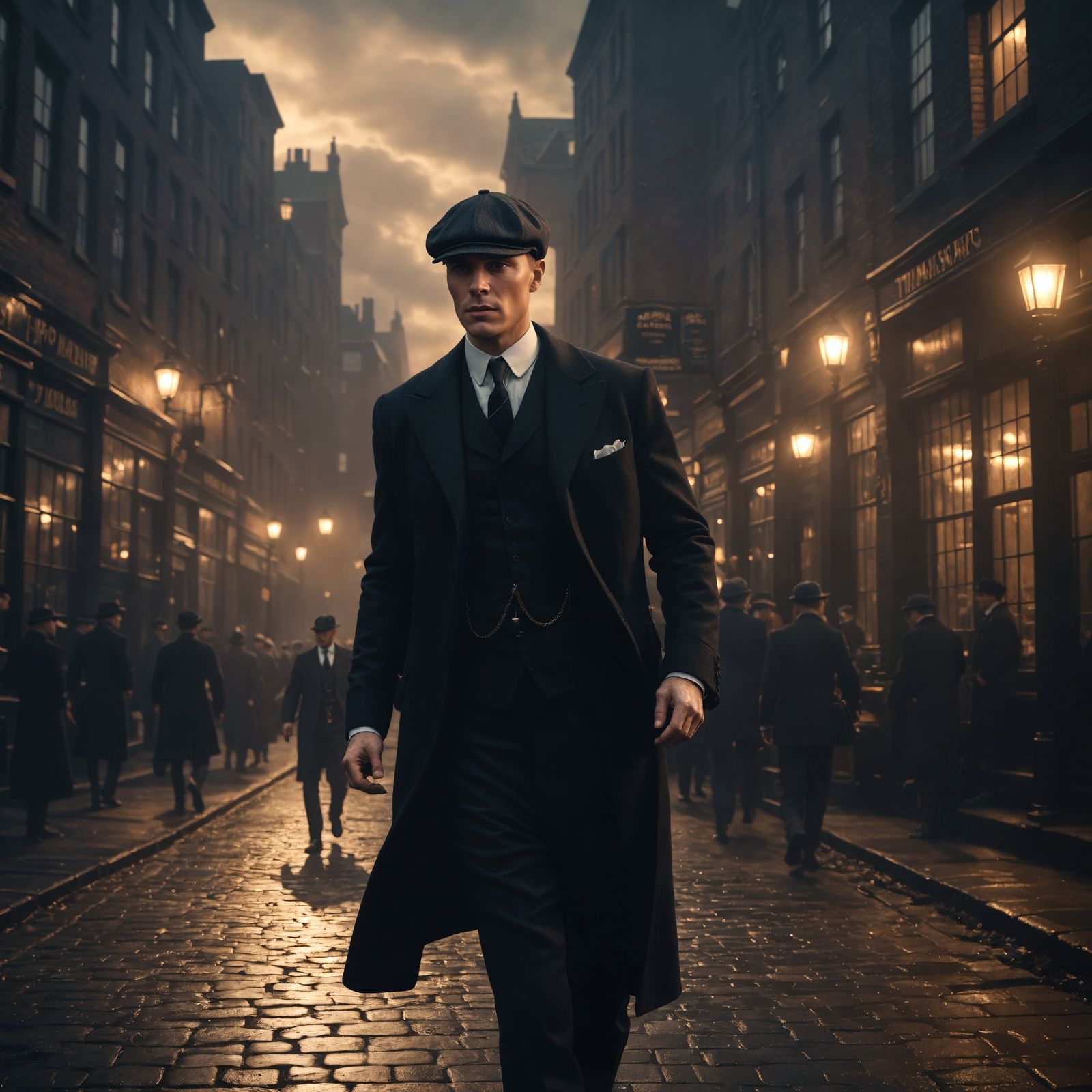 Man in 1920s Suit and Cap