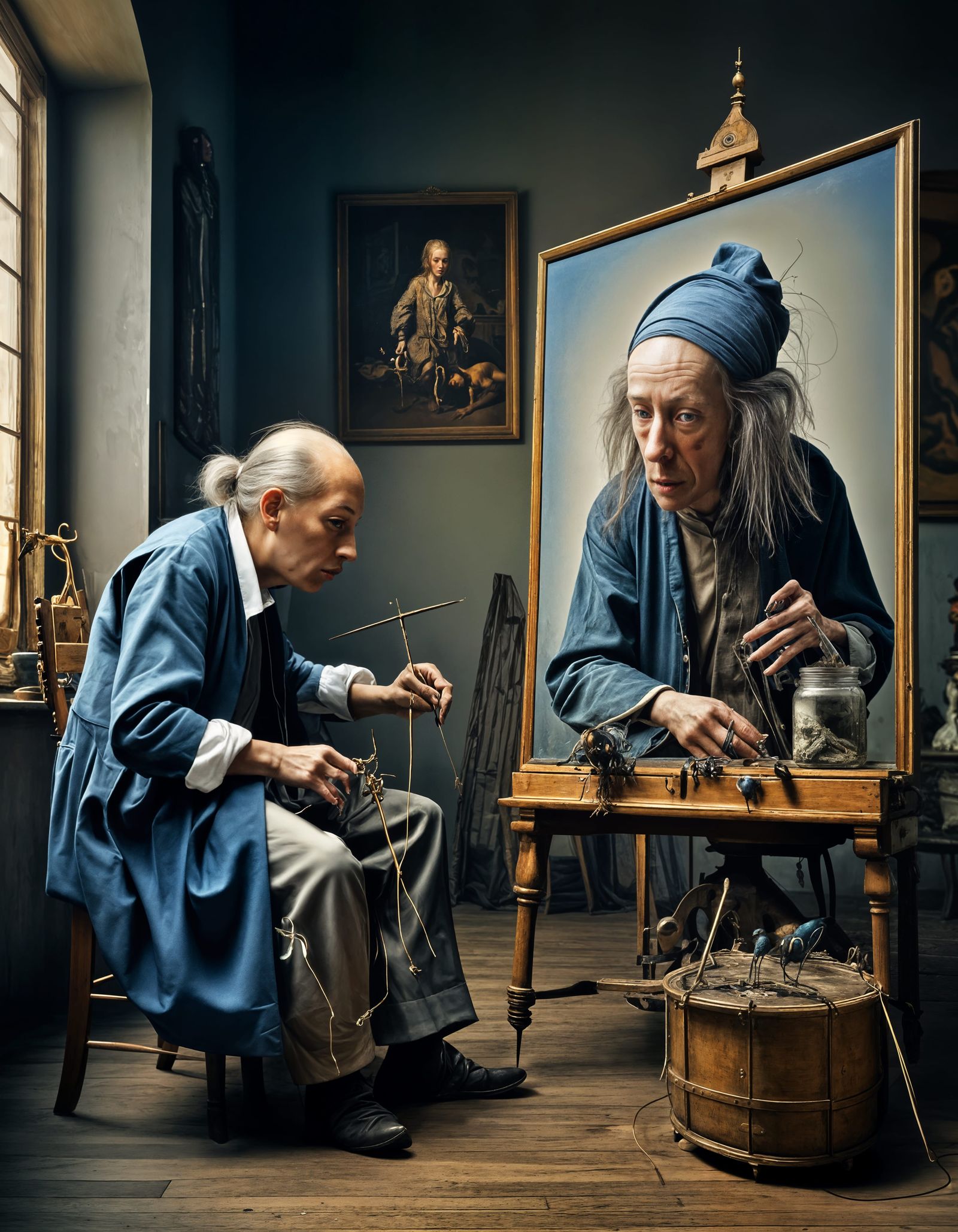 17th Century Life in Surreal Abstract Portraits