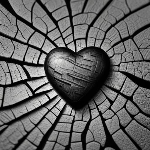 A black heart