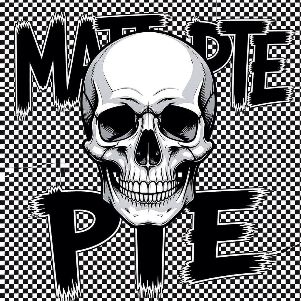 Minimal Skull Silhouette Vector Art