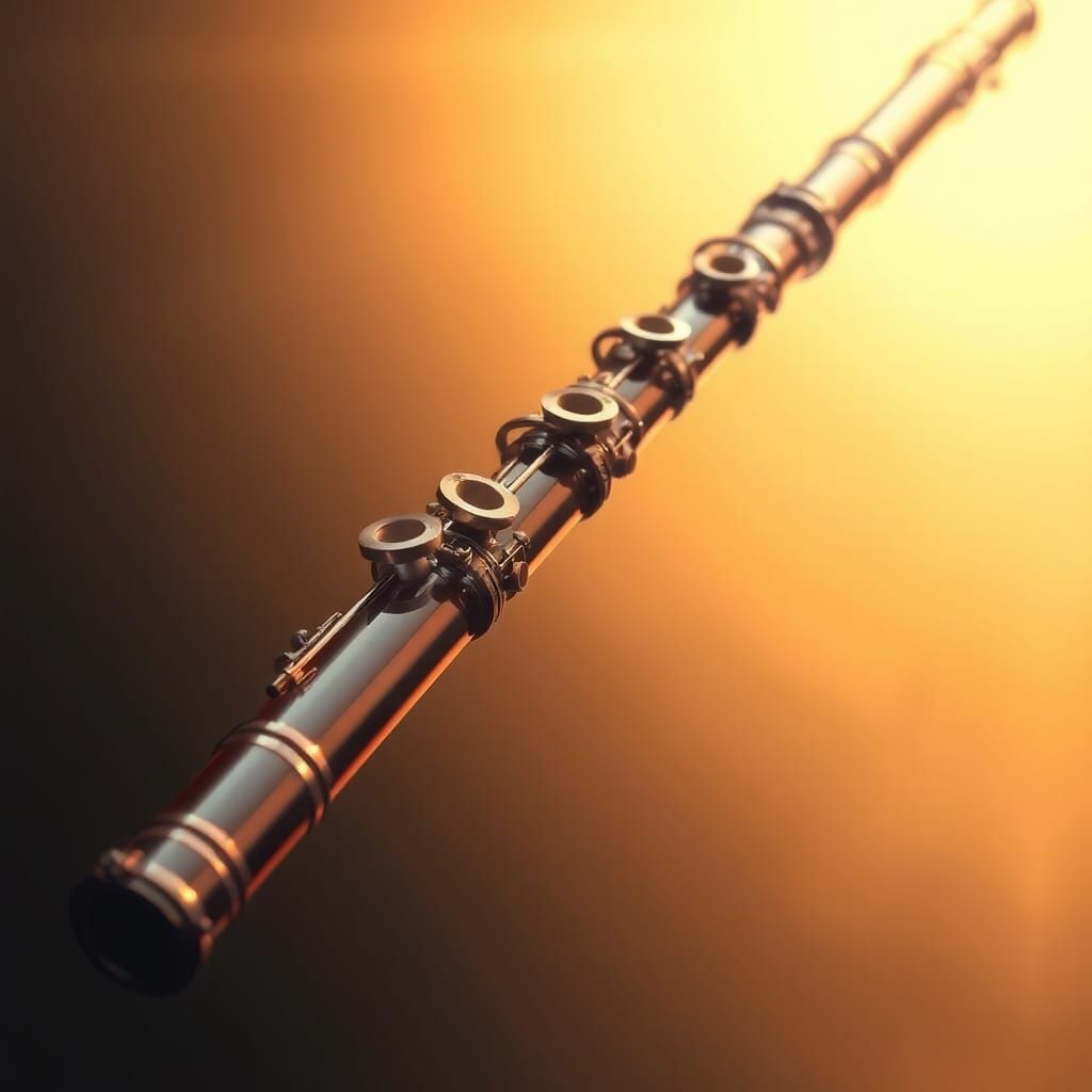 Elegant Flute in Dreamy, Ethereal Style