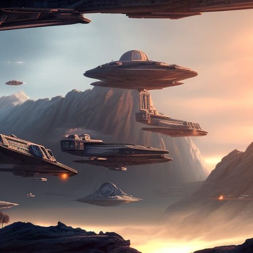 Epic Star Wars Battle in Detailed Matte Painting