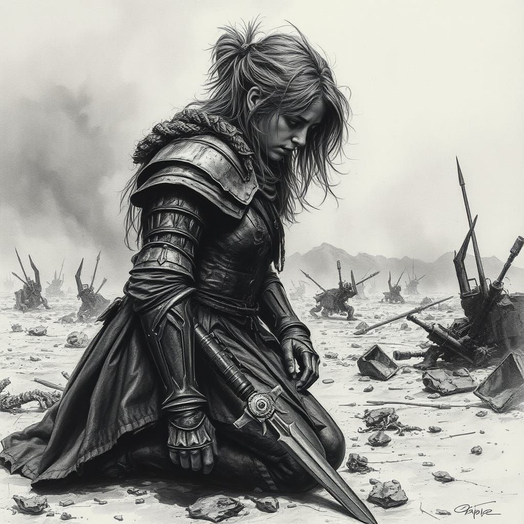 Warrior Lost in Ruin