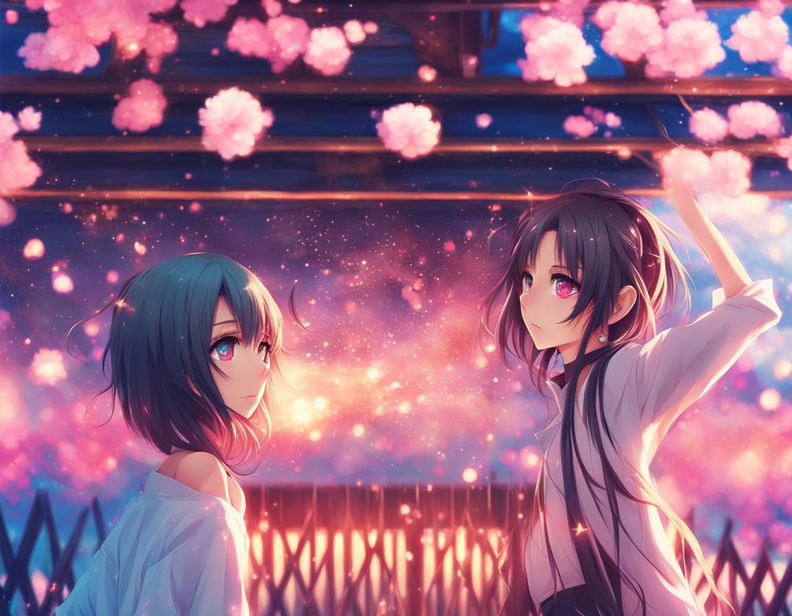 Anime Portrait of a Beautiful Girl in Pastel Colors