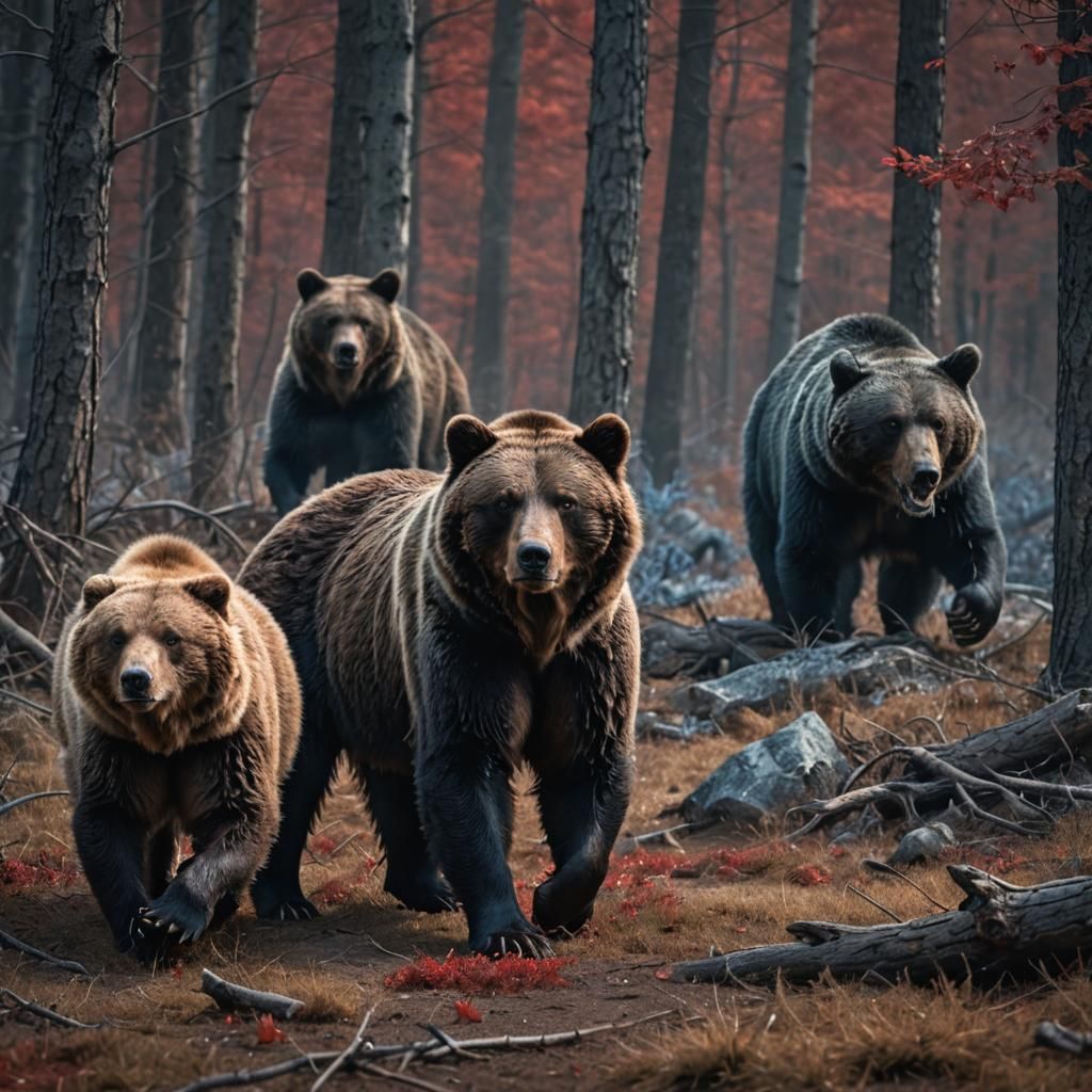 The Pack: Wolves in Hyperrealistic Detail