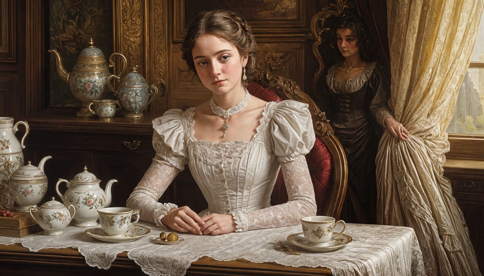 Victorian Era Scene in Style of John Callcott Horsley