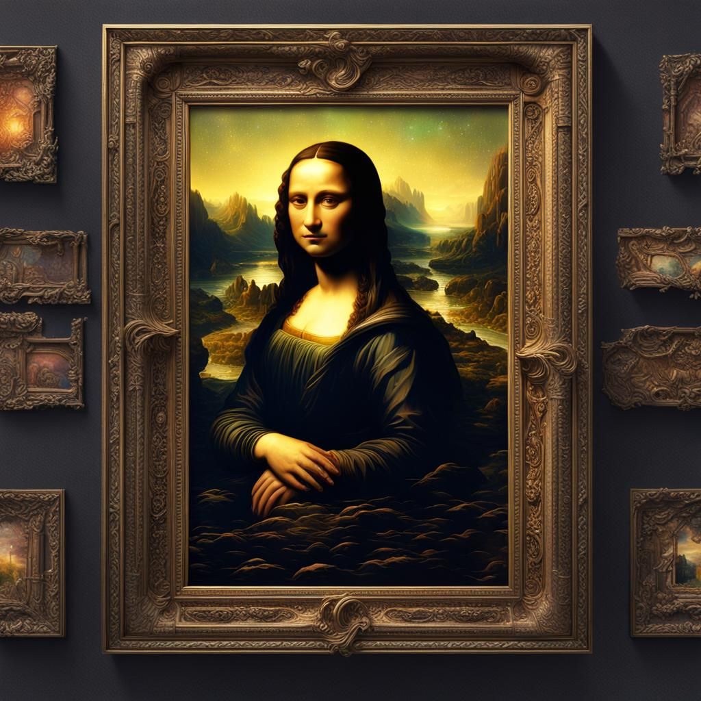 Mona Lisa Galaxy: Detailed Matte Painting in Unreal Engine