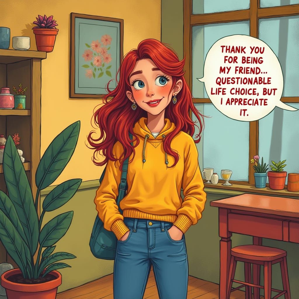 Sincere Friendship in Vibrant Colors