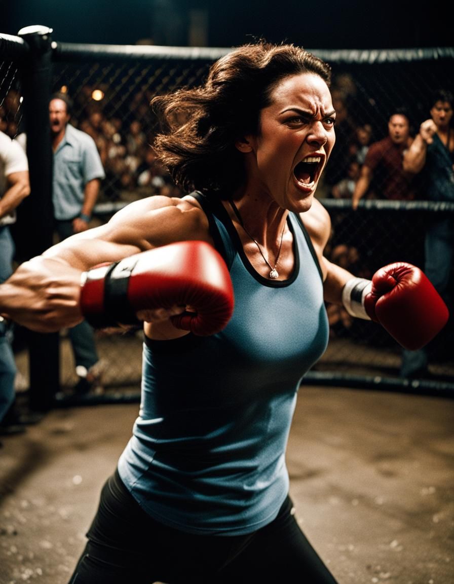 Fierce Jackie Burkhart as Pit Fighter in Cage Match