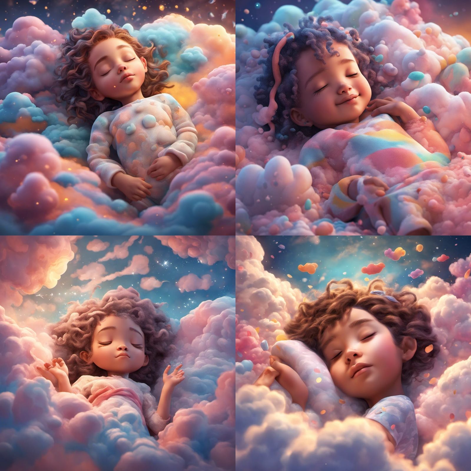 babygirl sleeping and dreaming