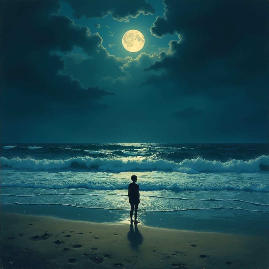 Lost in Moonlit Reflection