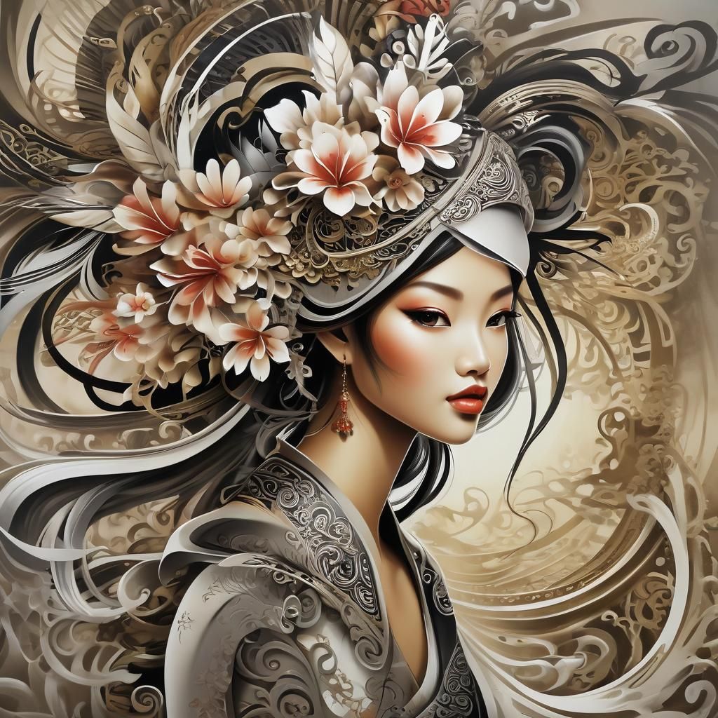 Abstract Indonesian beauty