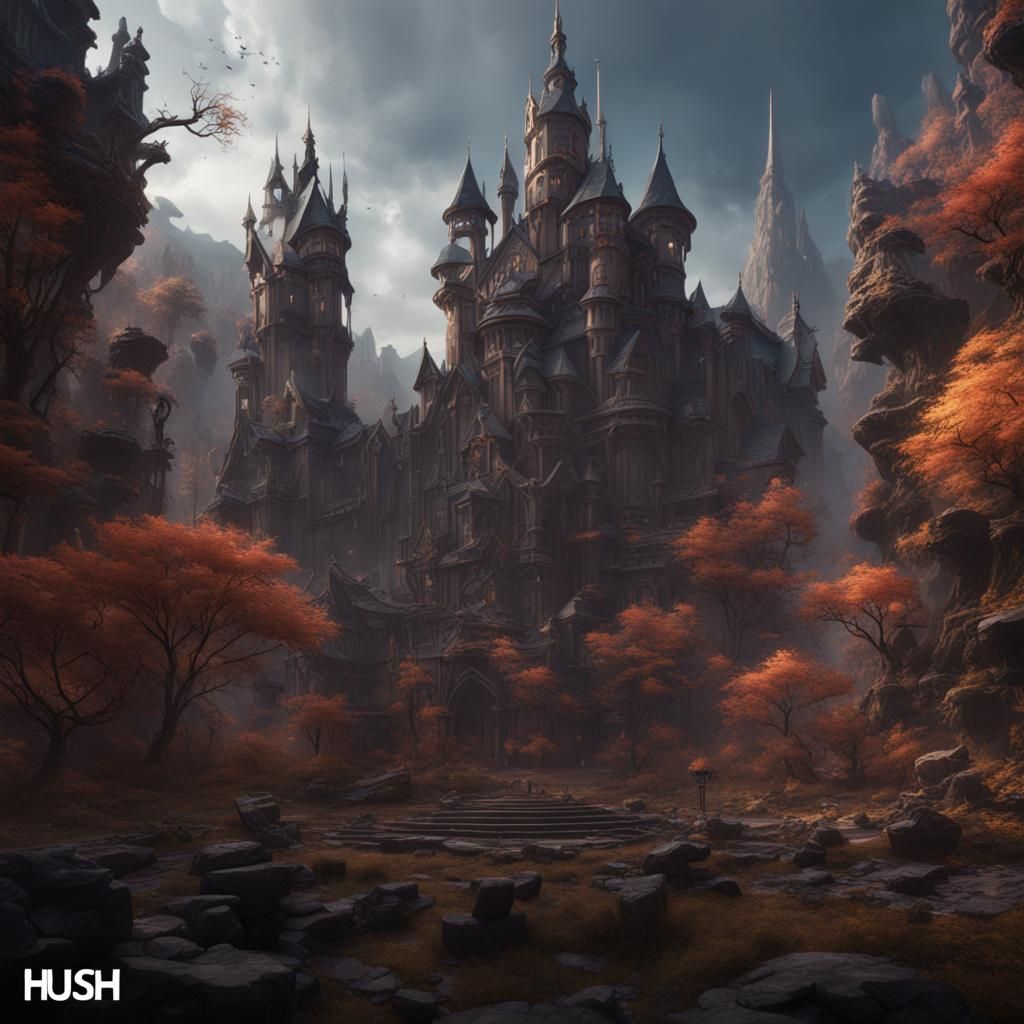 Fantastical Matte Painting in Deep Color