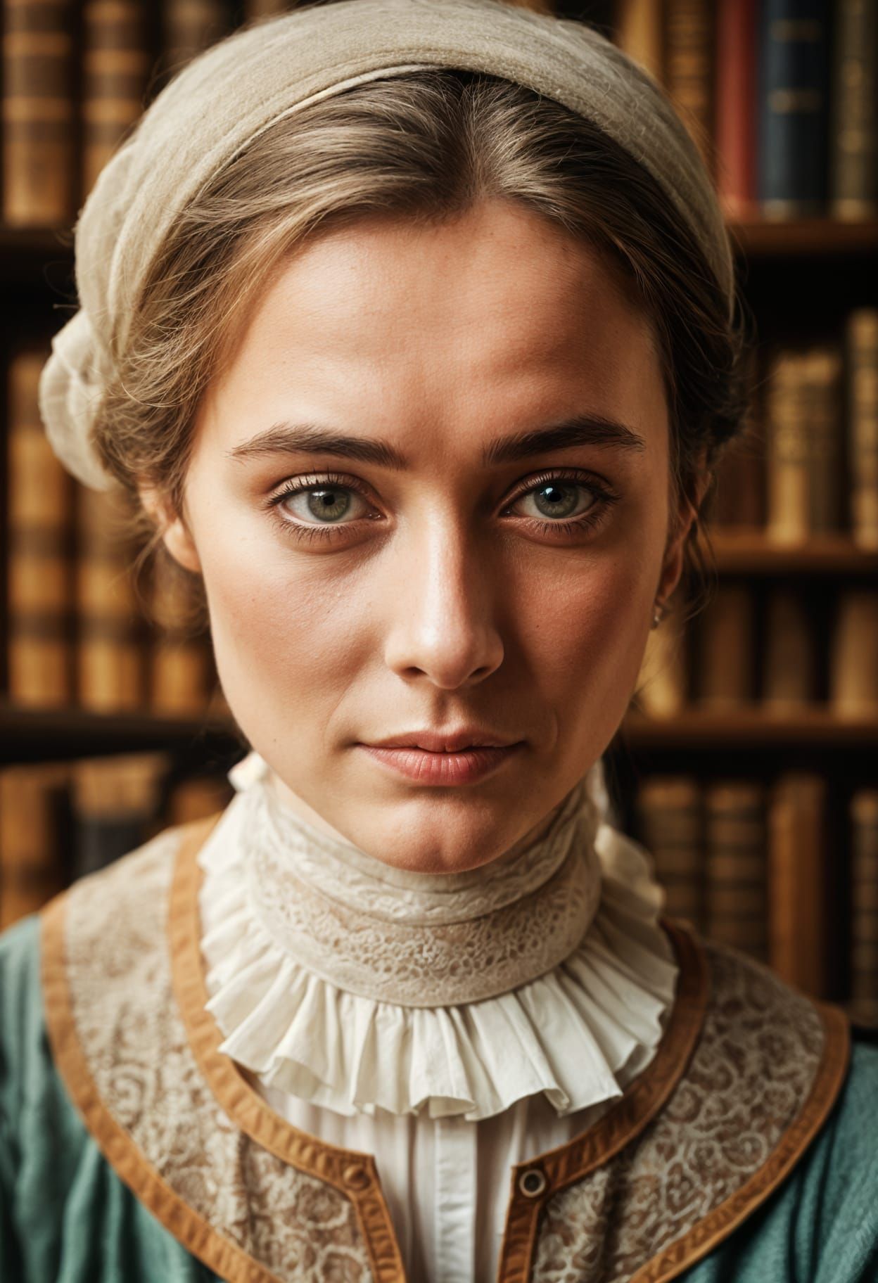 Softly Colored Portrait with Fine Details