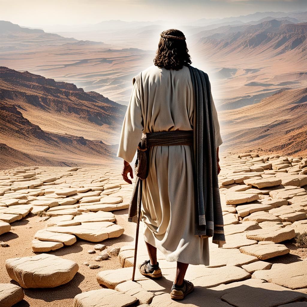 Desert Scene: Jesus in the Wilderness, 34 A.D.
