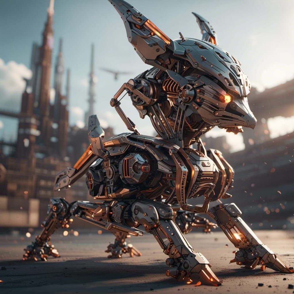 Fury Chihuahua CyberDog (evolved creation from user: LokiWolf @LokiC)