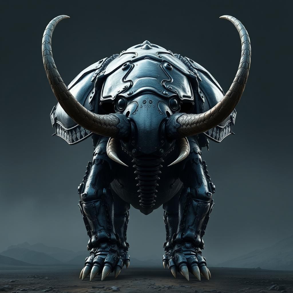 Elephant Beetle Fusion in Biomechanical Style