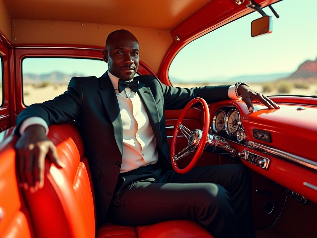 Ronnie Coleman Drives Hot Dog Car in Surreal Style