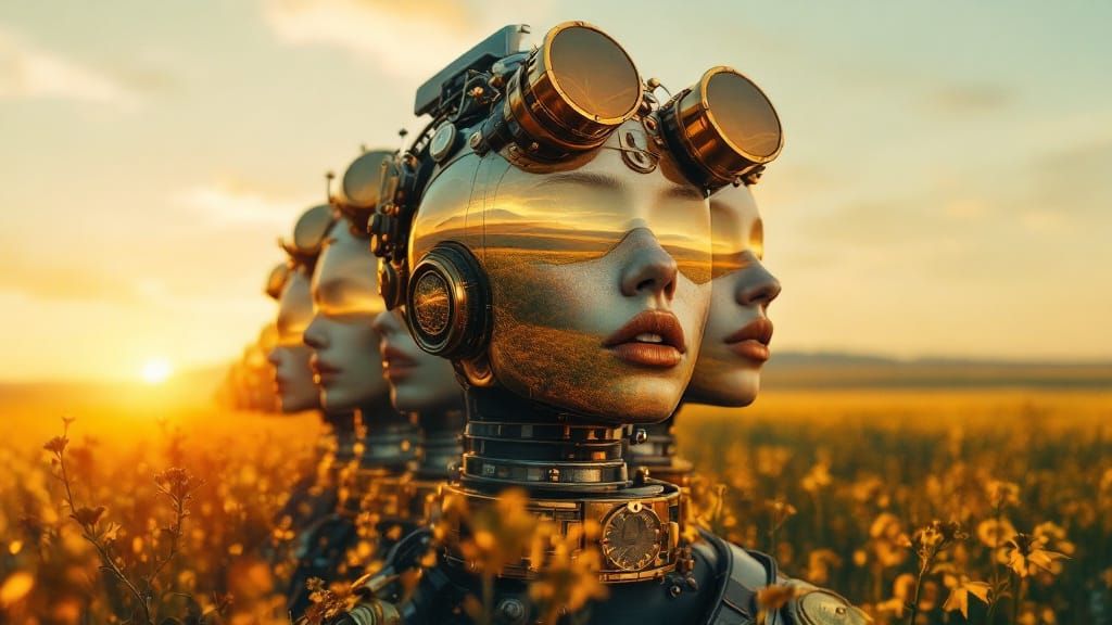 Steampunk Heliotropes Track the Sun: Time-Lapse Series