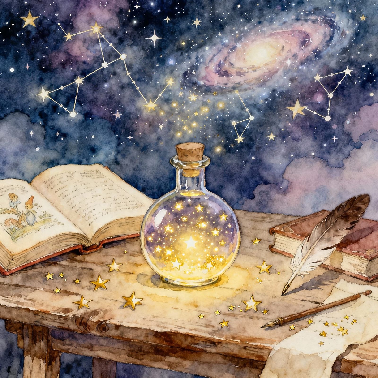 Magical Potion in Storybook Style