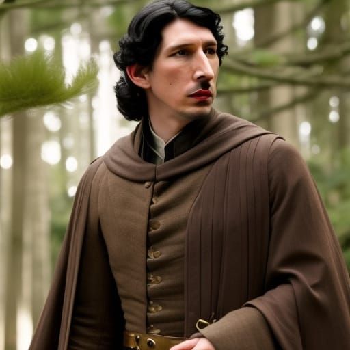 Halfling Portrait in Woods, Detailed Character Art