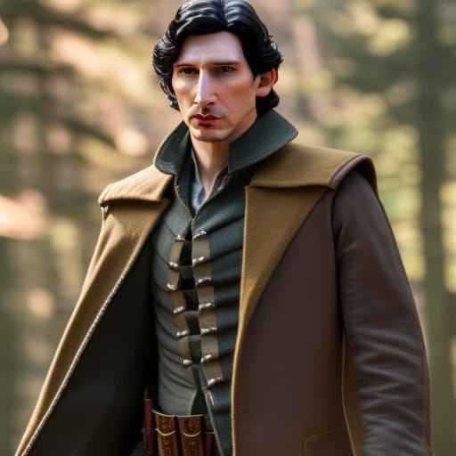 Halfling Portrait in Forest with Musketeer Hat