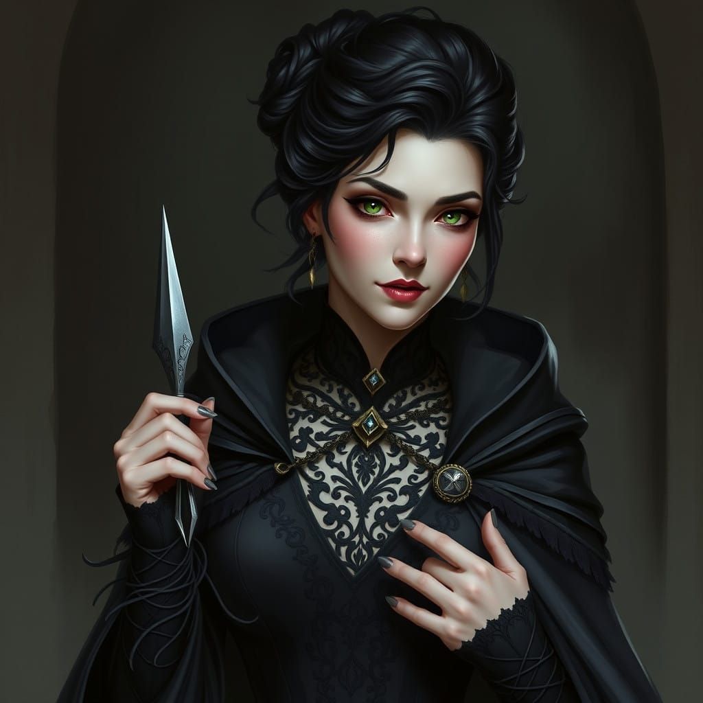 Ethereal Assassin in Shadows, Enchanted Stiletto at the Read...