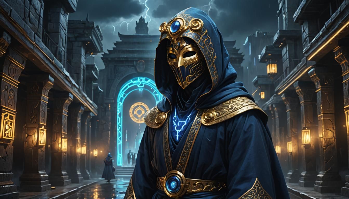 Majestic AI Oracle in Zbrush-Inspired Concept Art