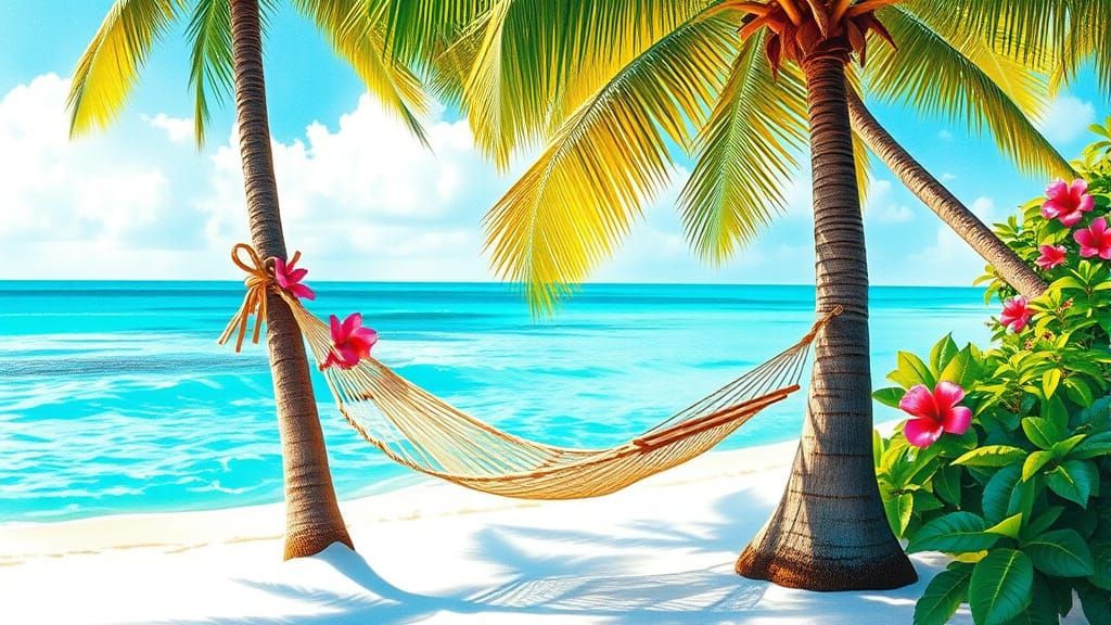 Tropical Oasis in 19th-Century Academic Style