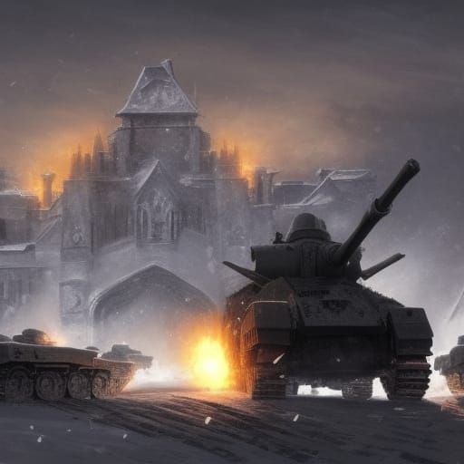 Imperial Guard Blitzkrieg on Frozen Tundra