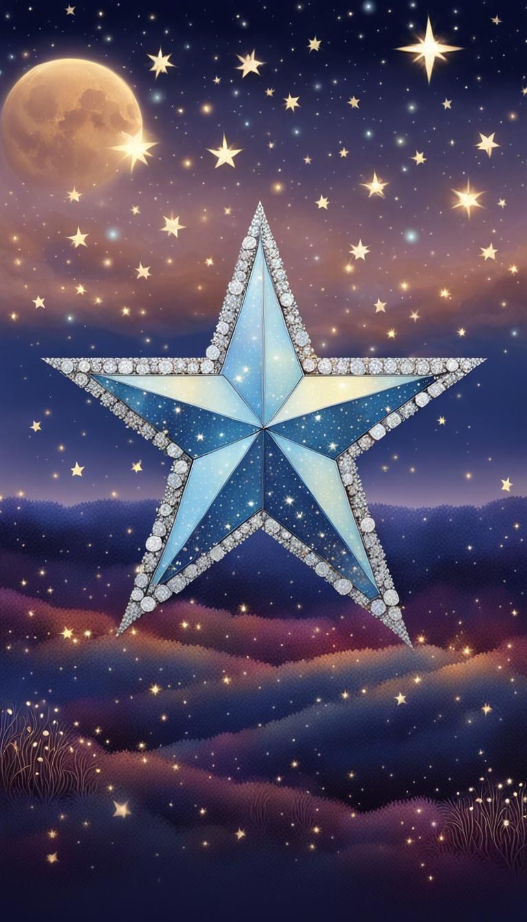 Twinkling Starry Sky Like Diamonds