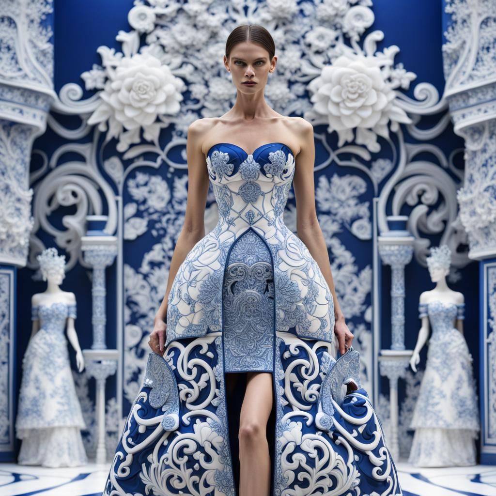 CHANEL Haute Couture Arabesque Dress in 4K