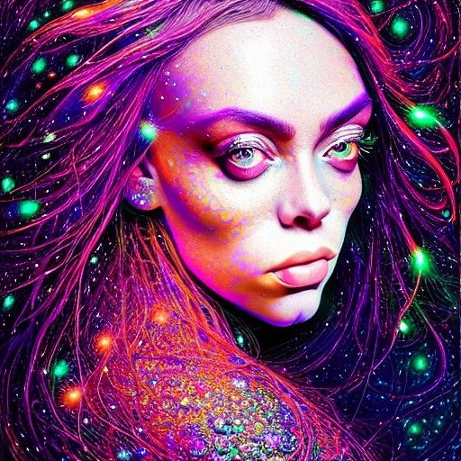 Surreal Portrait in a Renaissance Fantasy Art Style