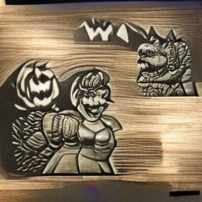 Markiplier vs Halloween Character on Bowser Stage