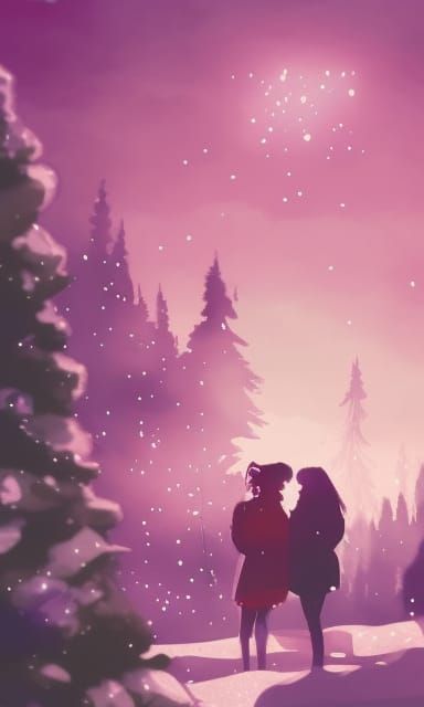 Christmas Kiss: Mistletoe Magic in Auroracore Style