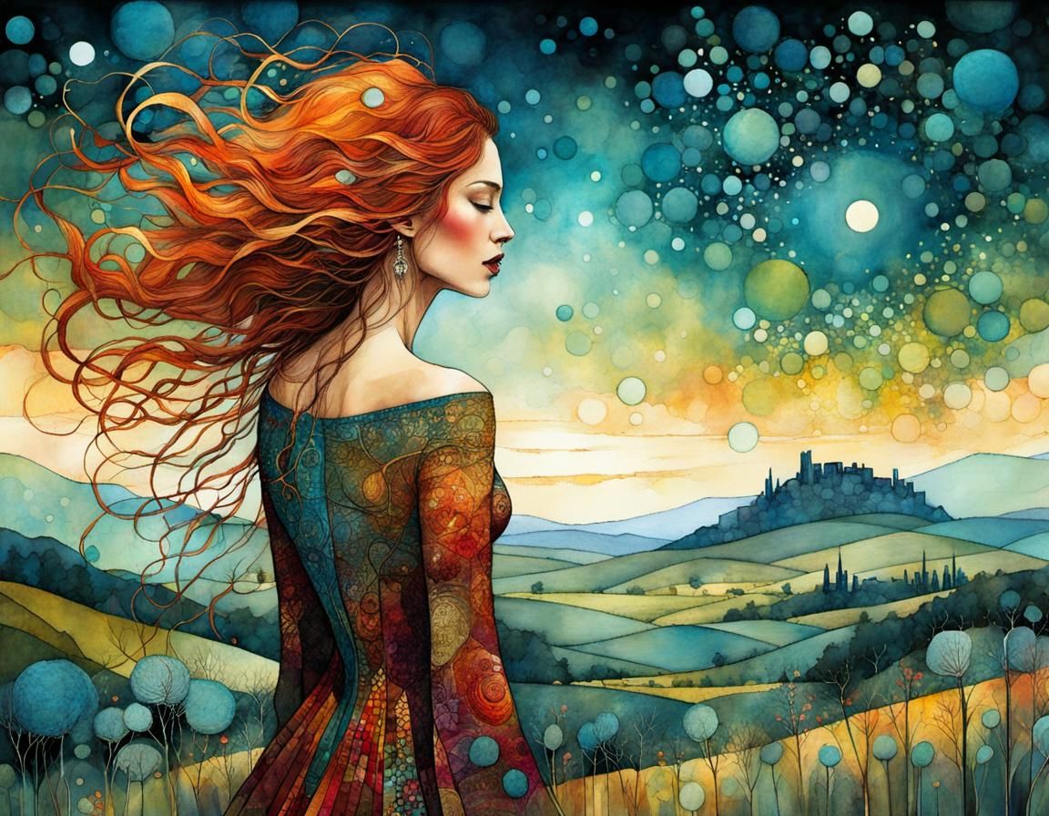 Windy summer evening