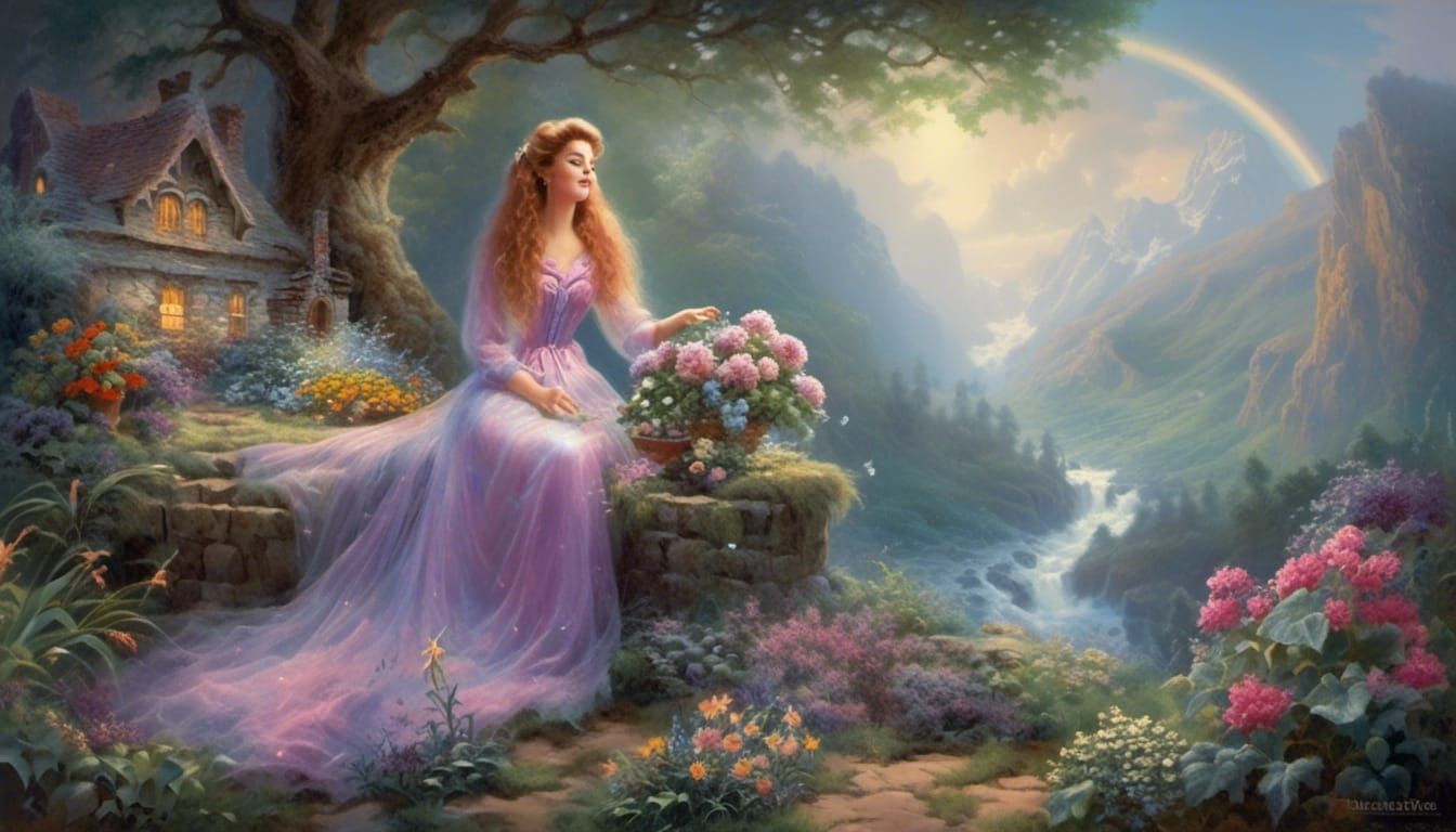 Sarah Hyland with 60's Hair in Fantasy Style