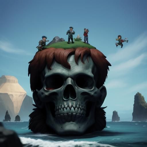 Goonies Never Say Die: A Michelangelo-Inspired Scene