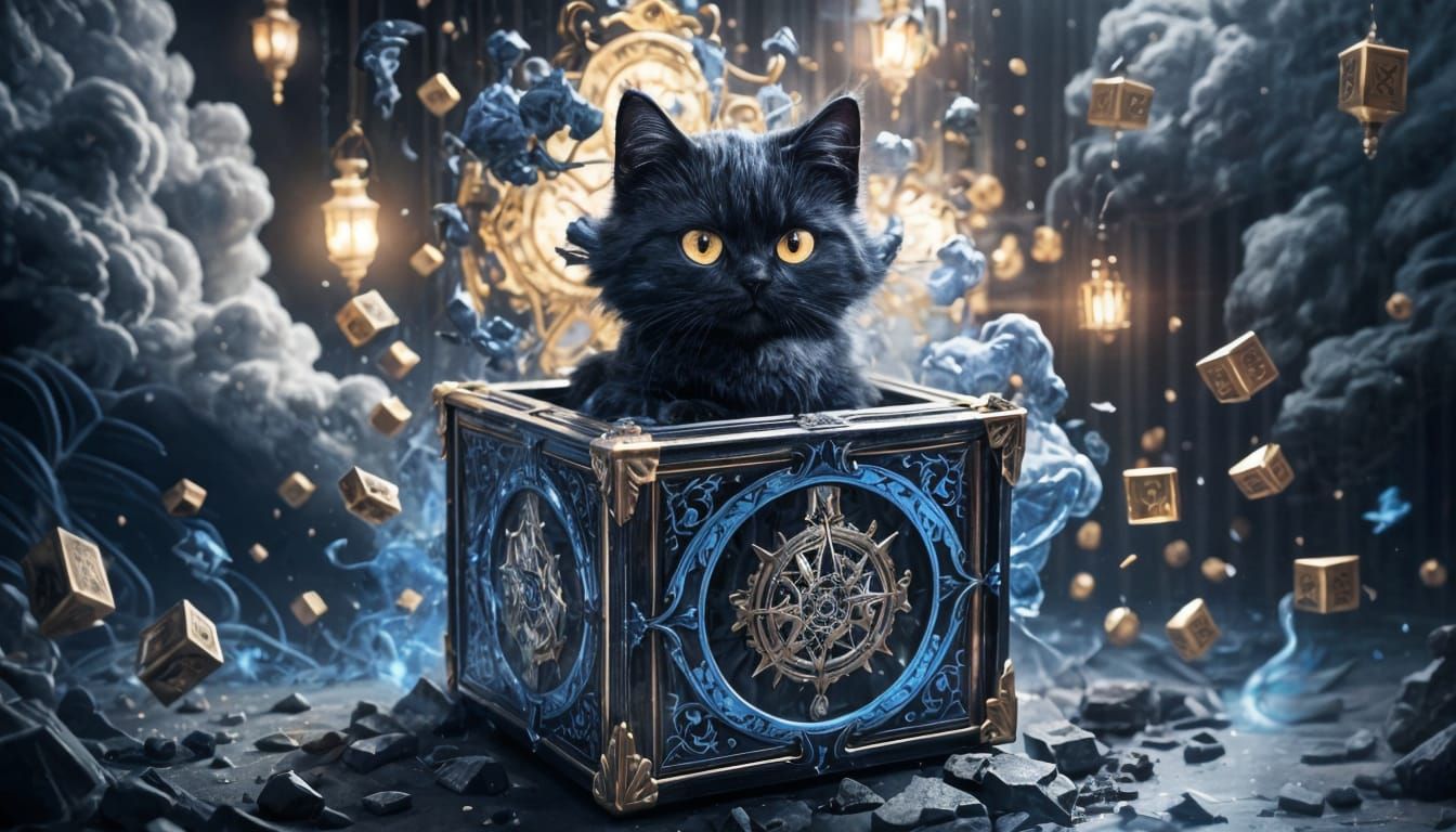 Obsidian Music Box Summons Ethereal Curse Cat