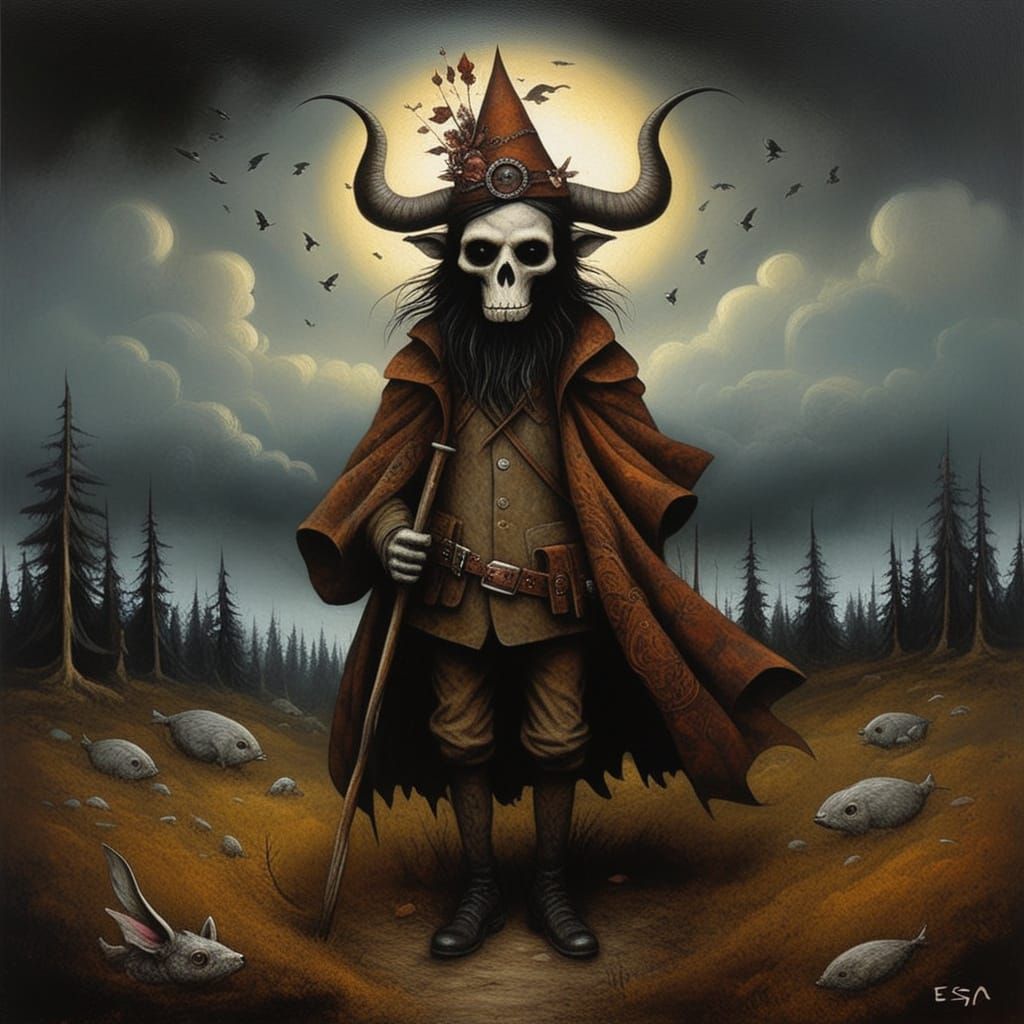 Dark Fantasy Artwork in Grimdark Style