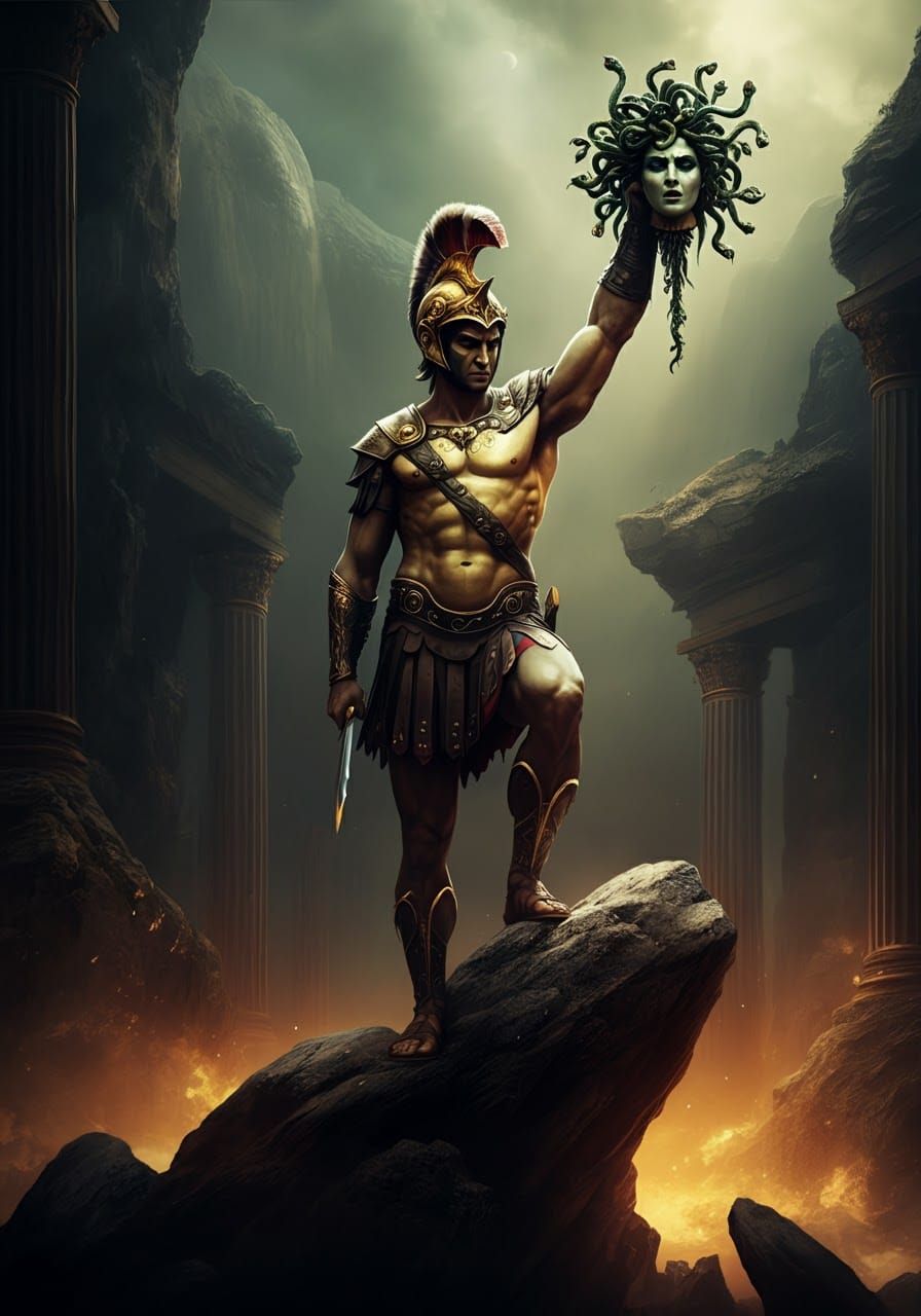 Perseus Triumphant with Medusa's Head